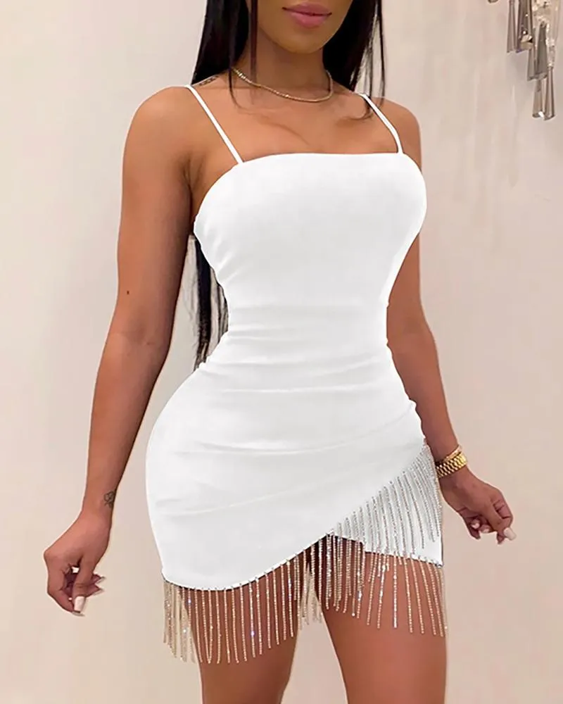 Fringe Frenzy Bodycon Mini Dress - Culture Heaven Special