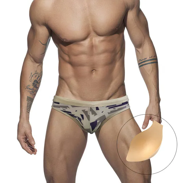 Geometric Quick Dry Men Brief