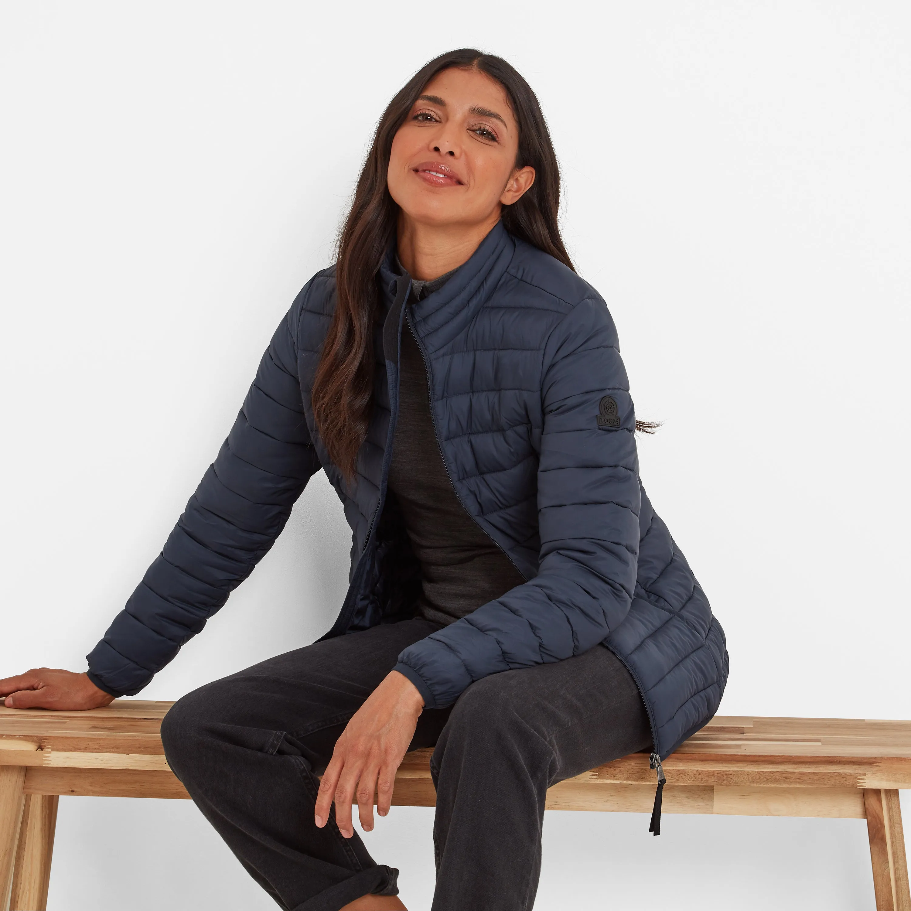 Gibson Womens Insulated Padded Jacket - Dark Indigo