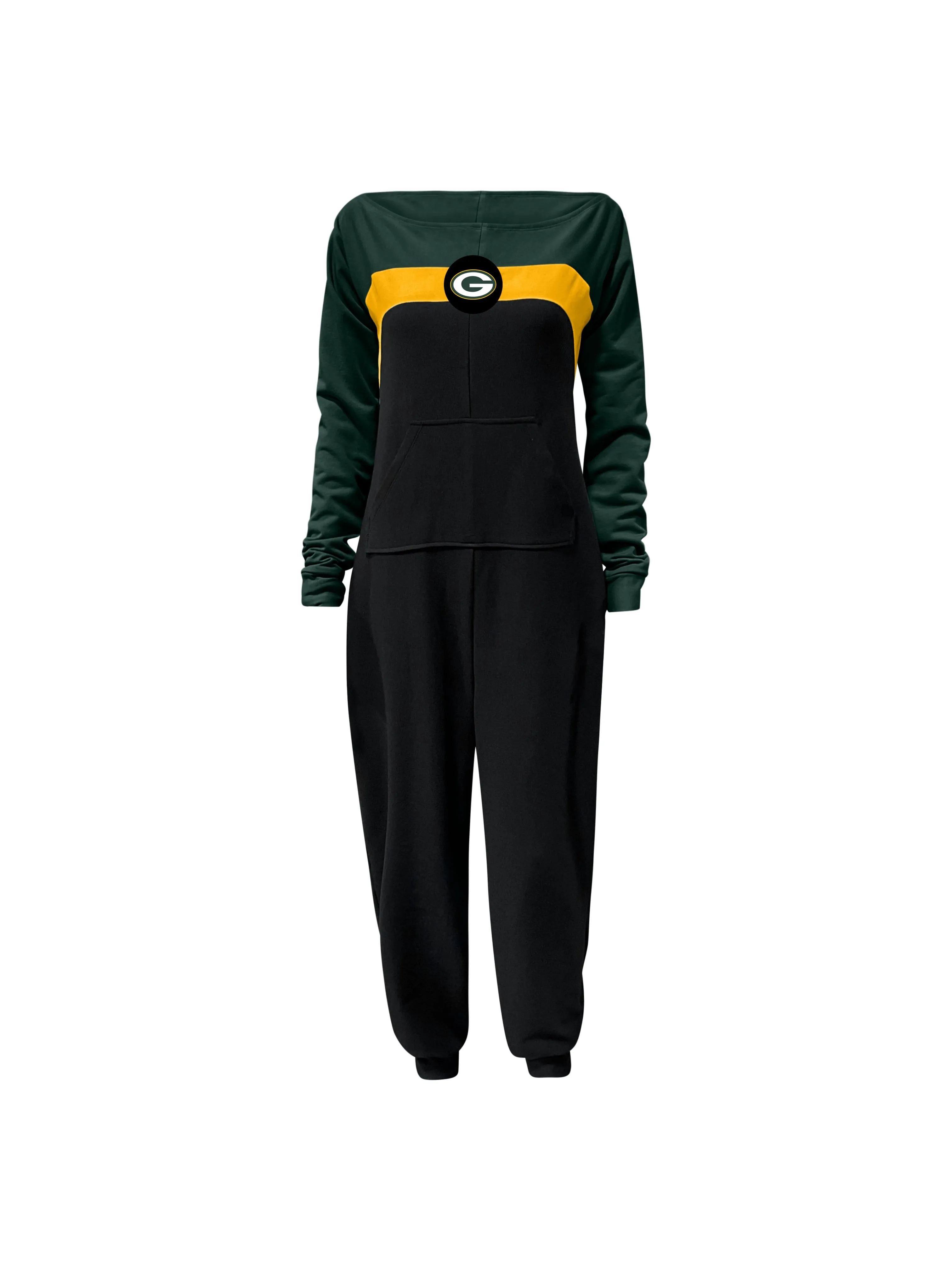 Green Bay Packers Color Block Jumpsuit