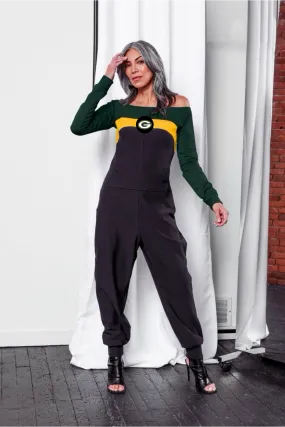 Green Bay Packers Color Block Jumpsuit