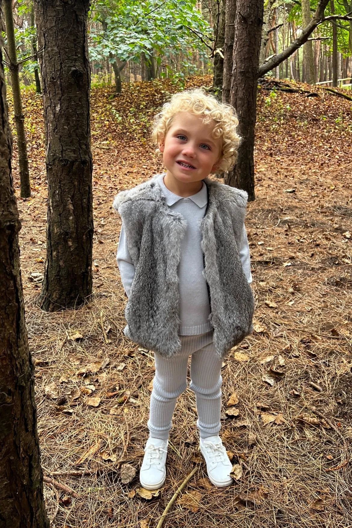 Grey Fur Gilet