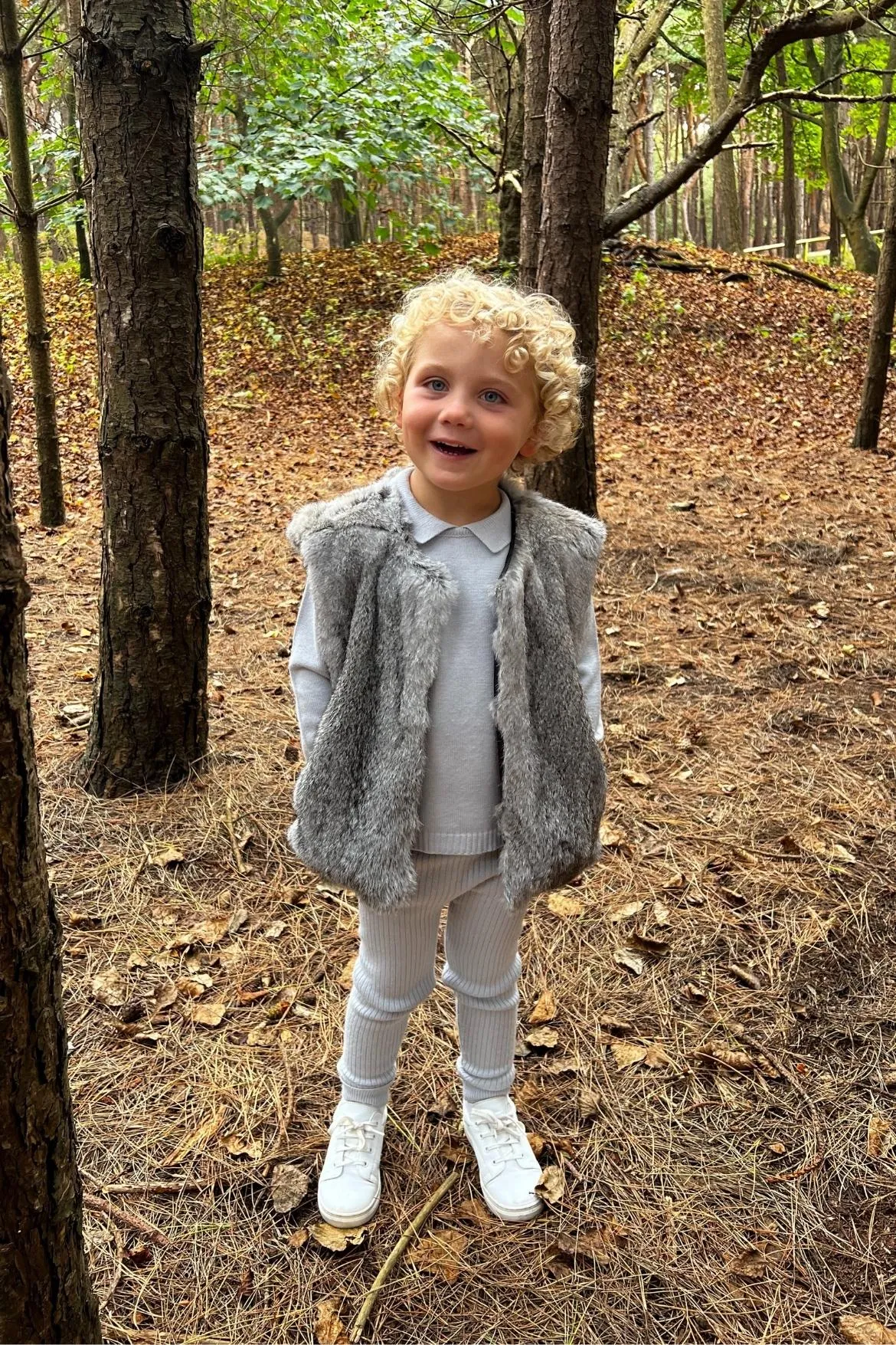 Grey Fur Gilet