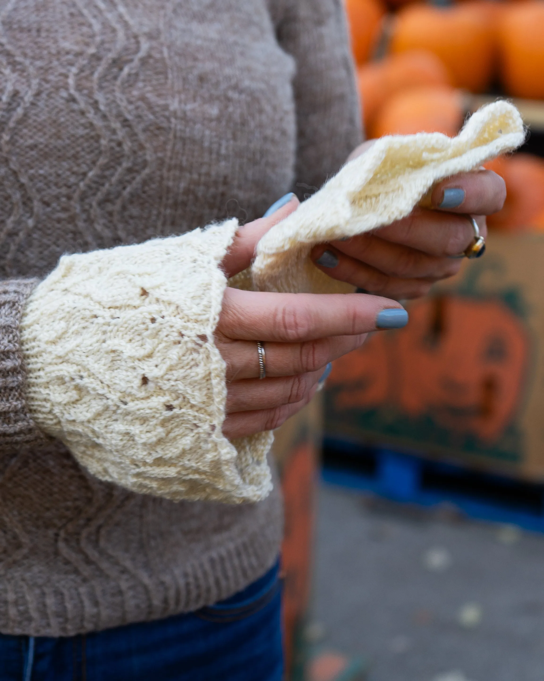 Hellebores Lace Beret and Wristlet Set <br/><small>knitting pattern</small>