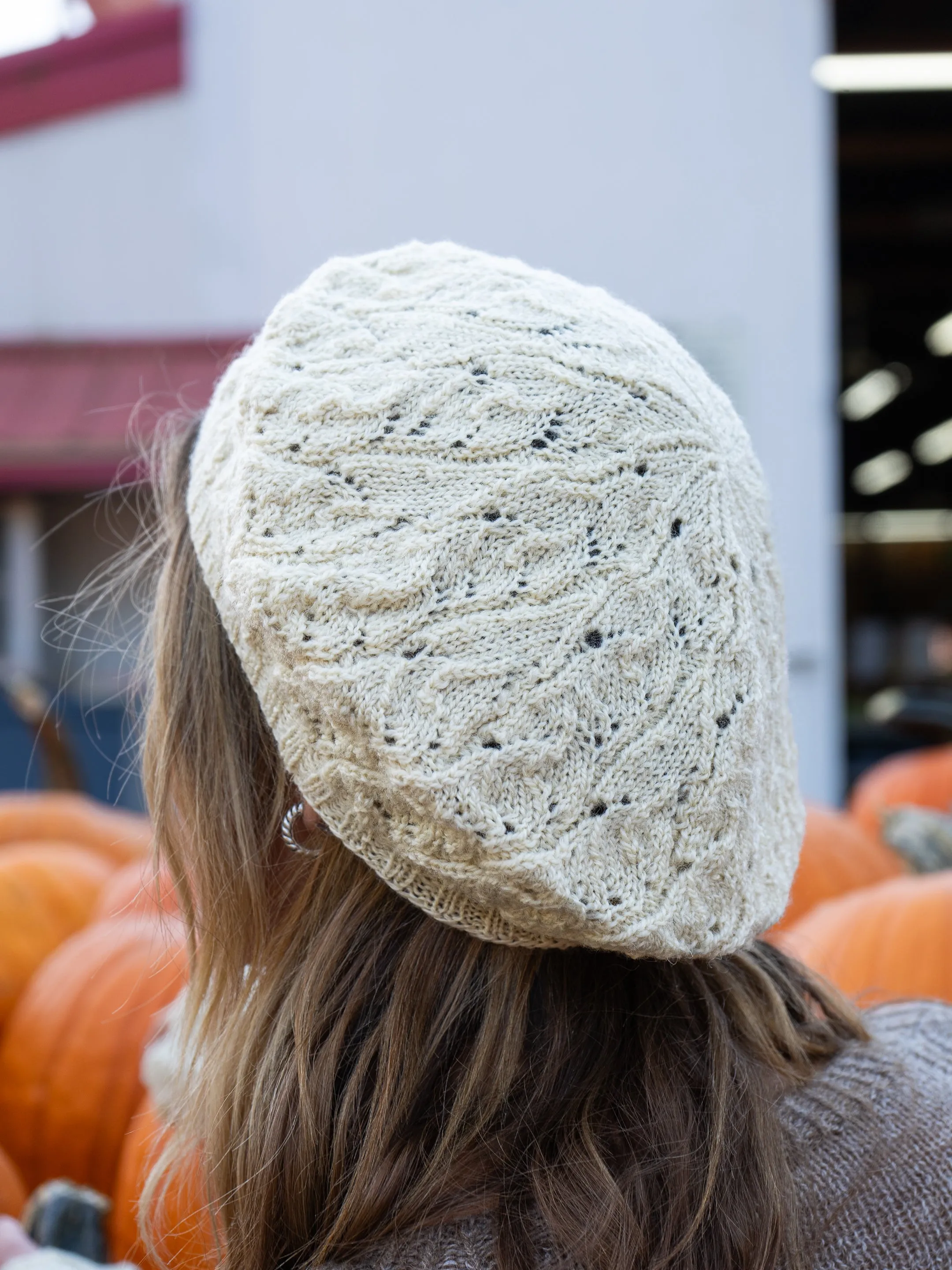 Hellebores Lace Beret and Wristlet Set <br/><small>knitting pattern</small>