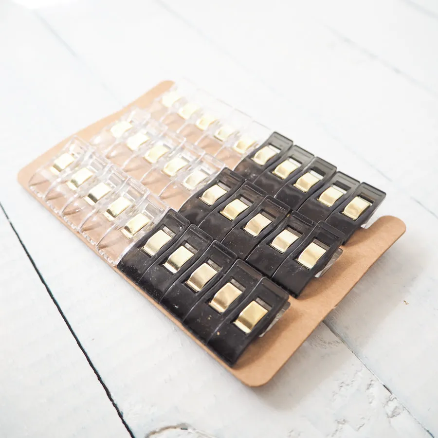 Hemline Gold Sewing Clips