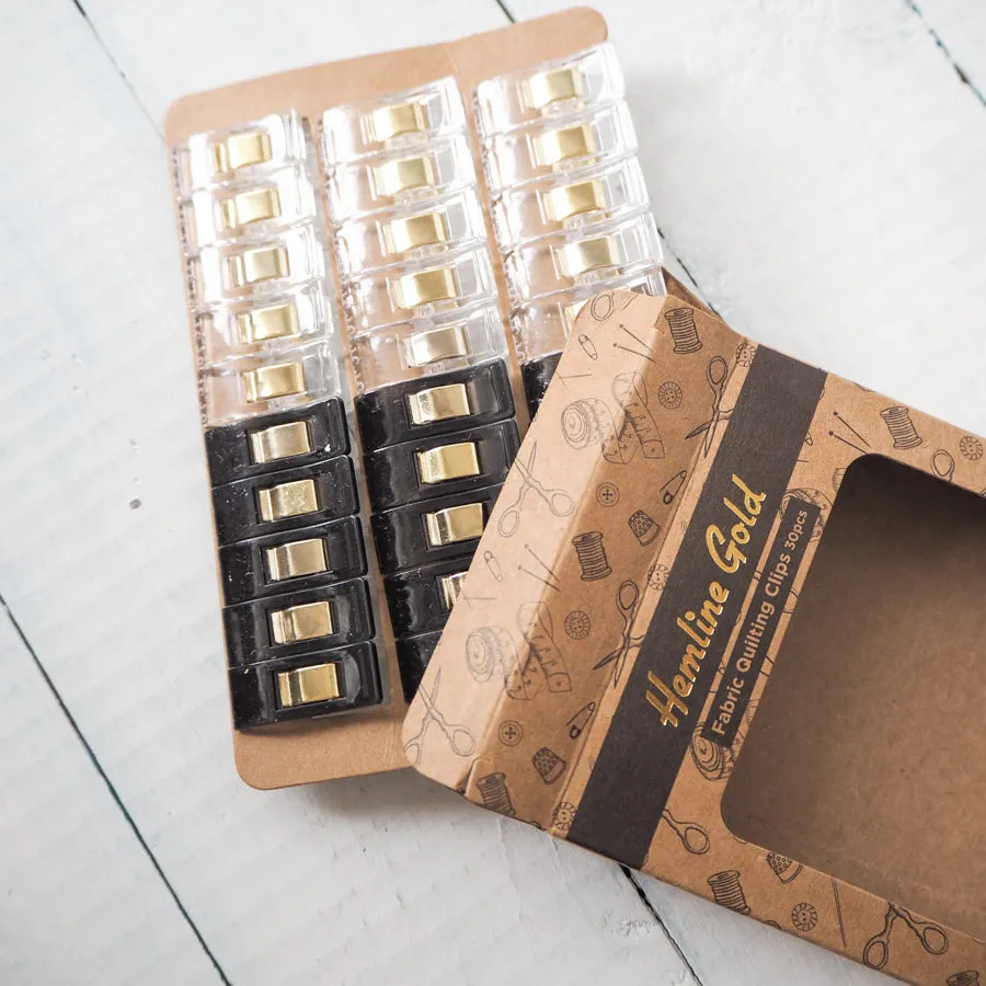 Hemline Gold Sewing Clips