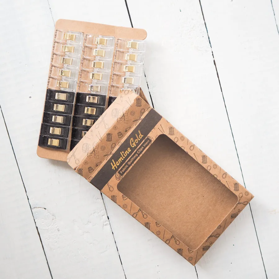 Hemline Gold Sewing Clips