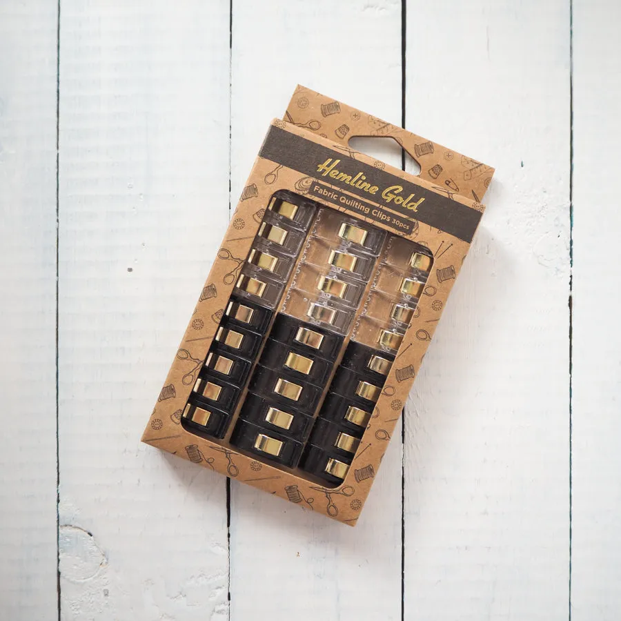 Hemline Gold Sewing Clips