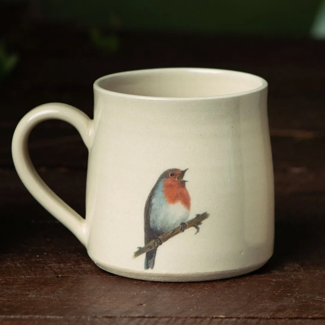 Herringbone Scarf, Cashmere Socks and Pottery Robin Mug
