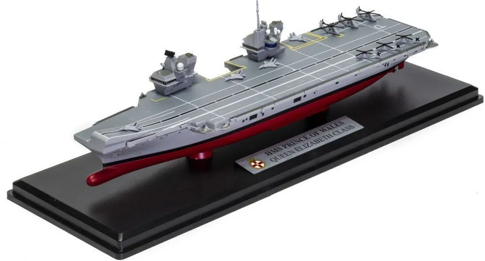 HMS Prince Of Wales Queen Elizabeth Class Aircraft Carrier Ship Model Assembled