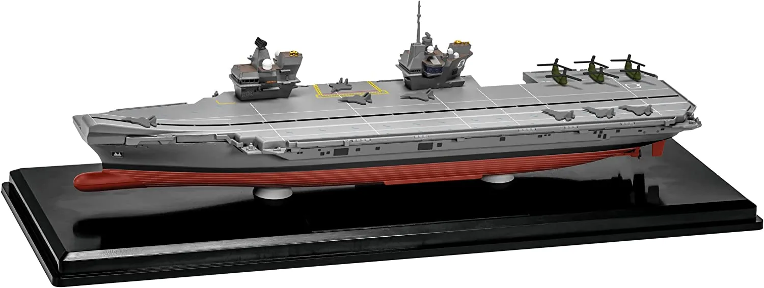 HMS Prince Of Wales Queen Elizabeth Class Aircraft Carrier Ship Model Assembled