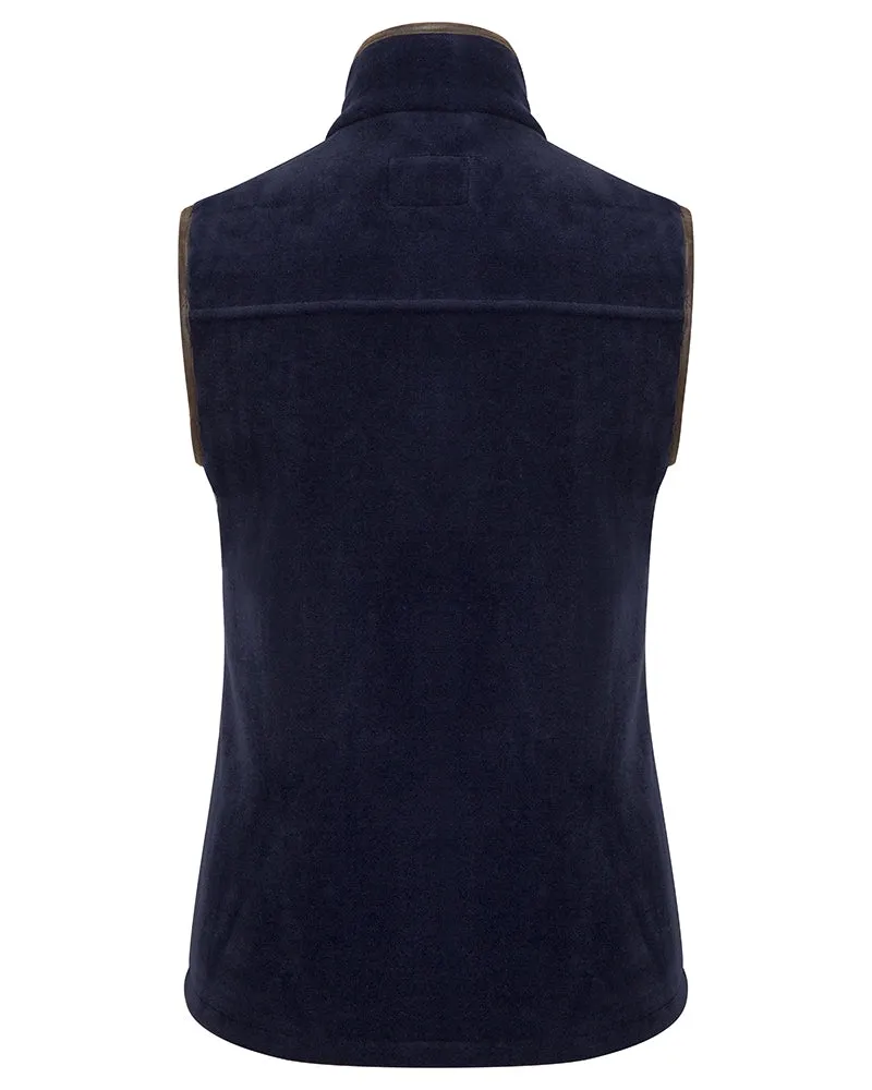Hoggs of Fife Ladies Stenton Fleece Gilet - Midnight Navy