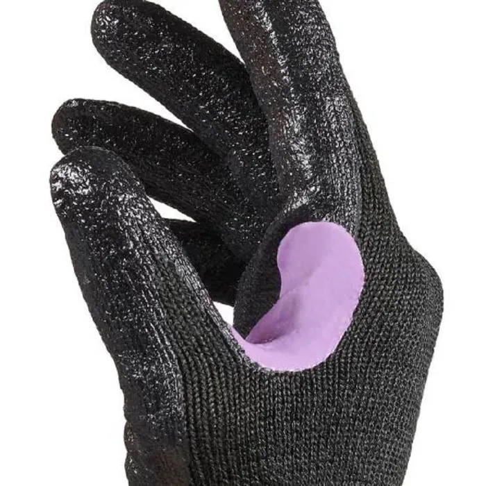 Honeywell 28-0910B/10XL CoreShield Smooth Nitrile Coating Cut Resistant Gloves With HPPE/Kevlar/Alloy Black Liner, Black, X-Large, Bag of 10