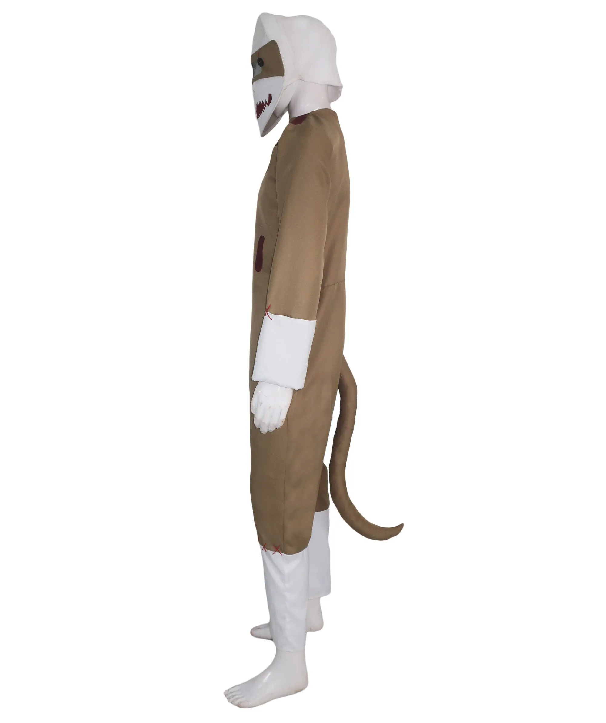 HPO Teen Monkey Costume I Best for Halloween I Flame-retardant Synthetic Fiber