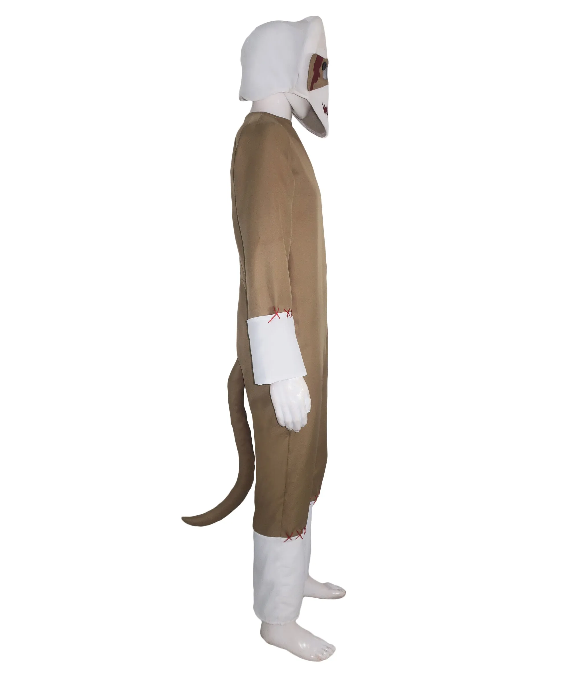 HPO Teen Monkey Costume I Best for Halloween I Flame-retardant Synthetic Fiber