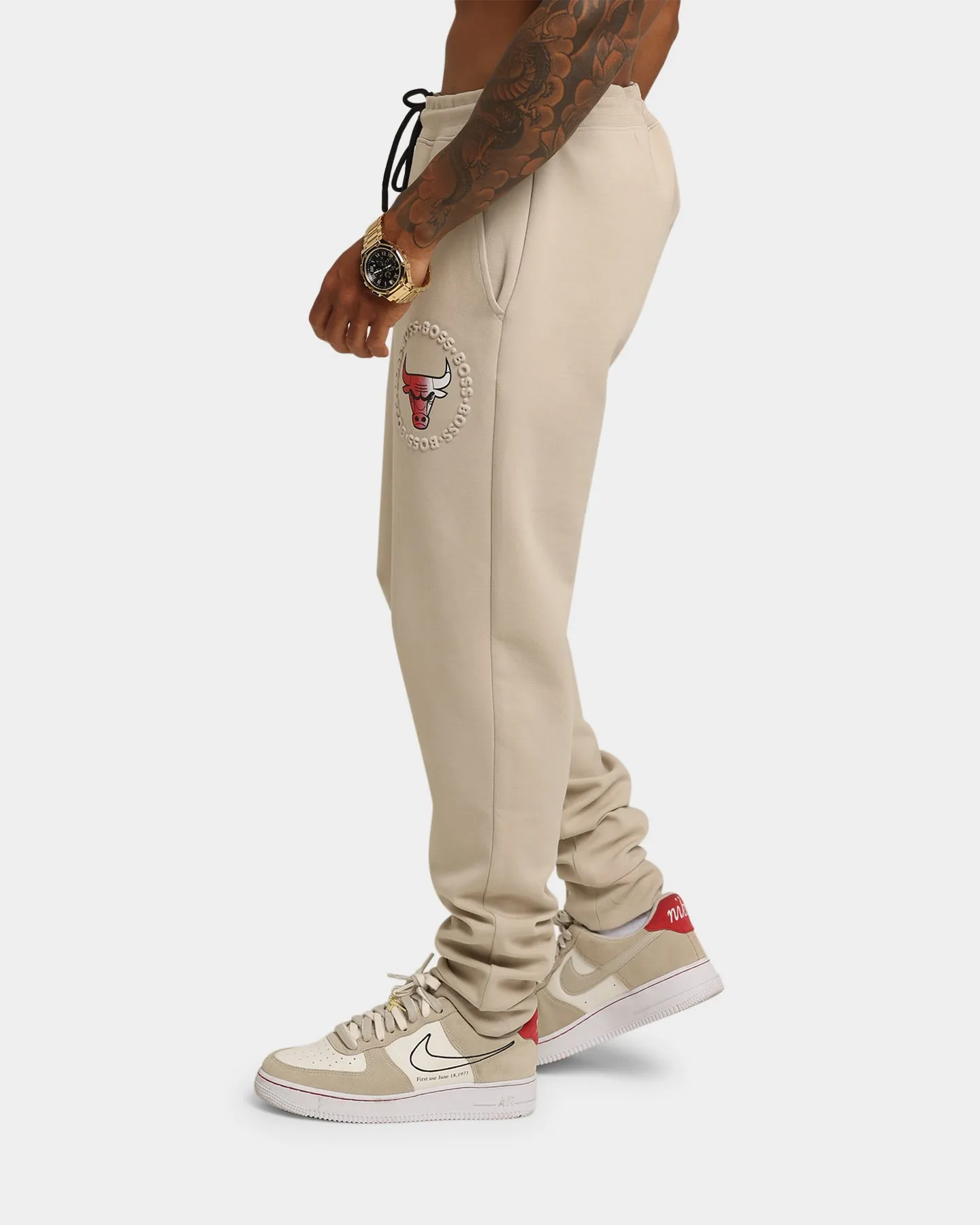 Hugo Boss X NBA Chicago Bulls Basic Joggers Light Beige