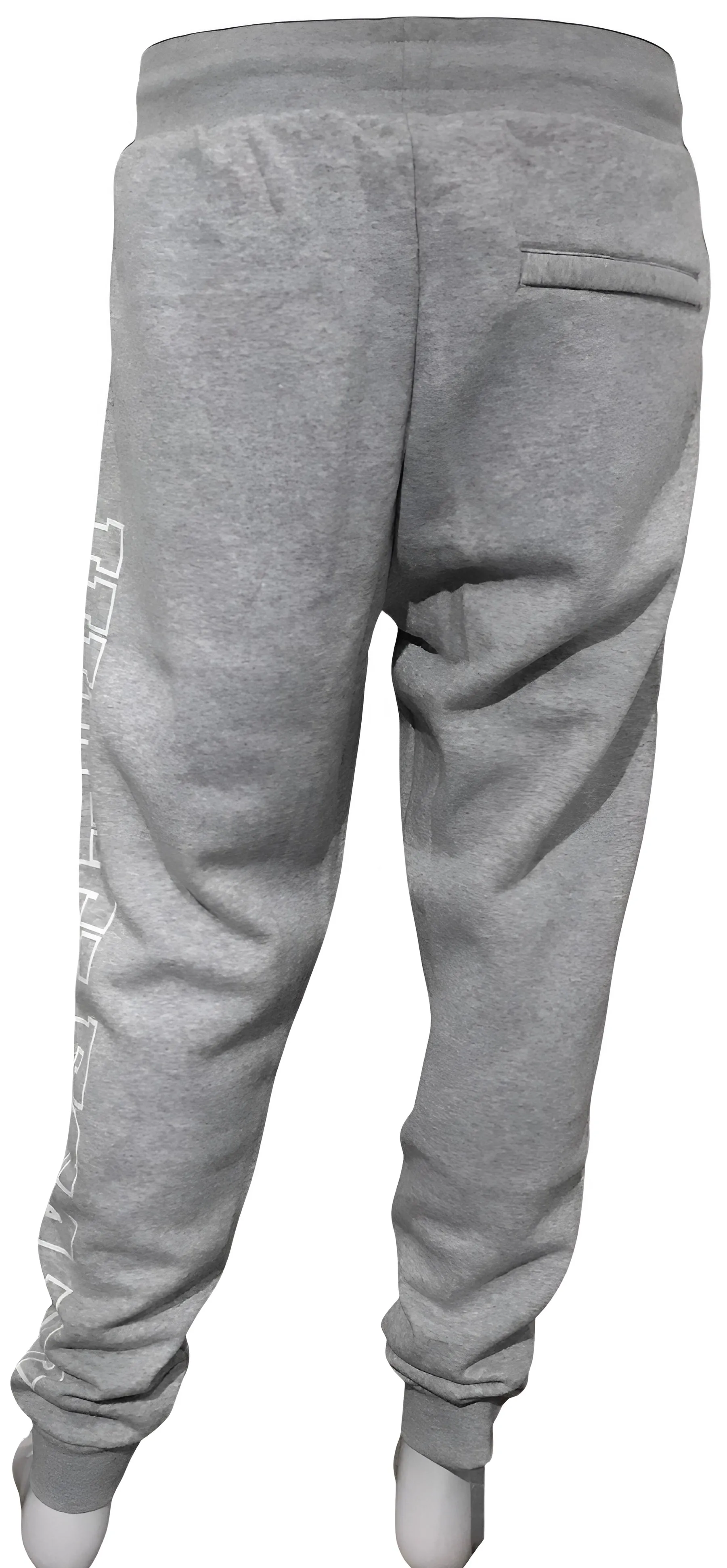^HUSTLE GANG^ (GREY) ~COLLEGIATE~ KNIT JOGGER SWEATPANTS