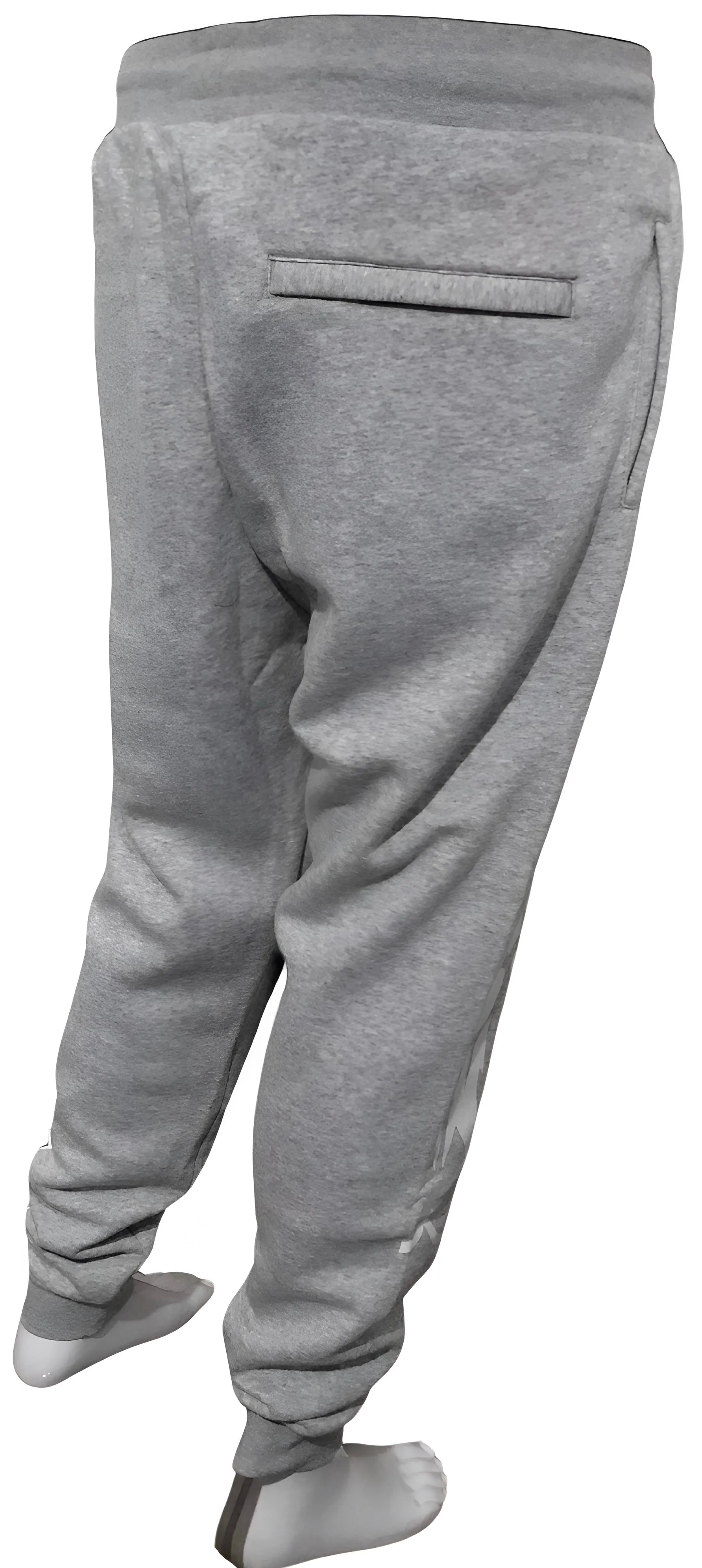 ^HUSTLE GANG^ (GREY) ~COLLEGIATE~ KNIT JOGGER SWEATPANTS