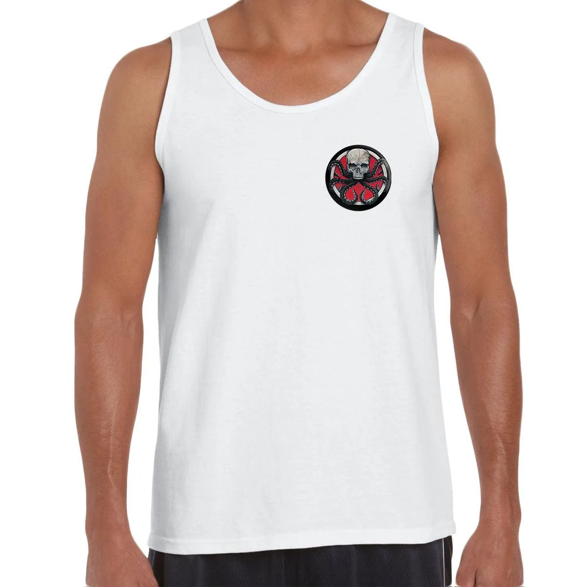 Hydra 3D Pocket Logo Hydra Hail Hydra Decal Typographygraphy Unisex Tank Top