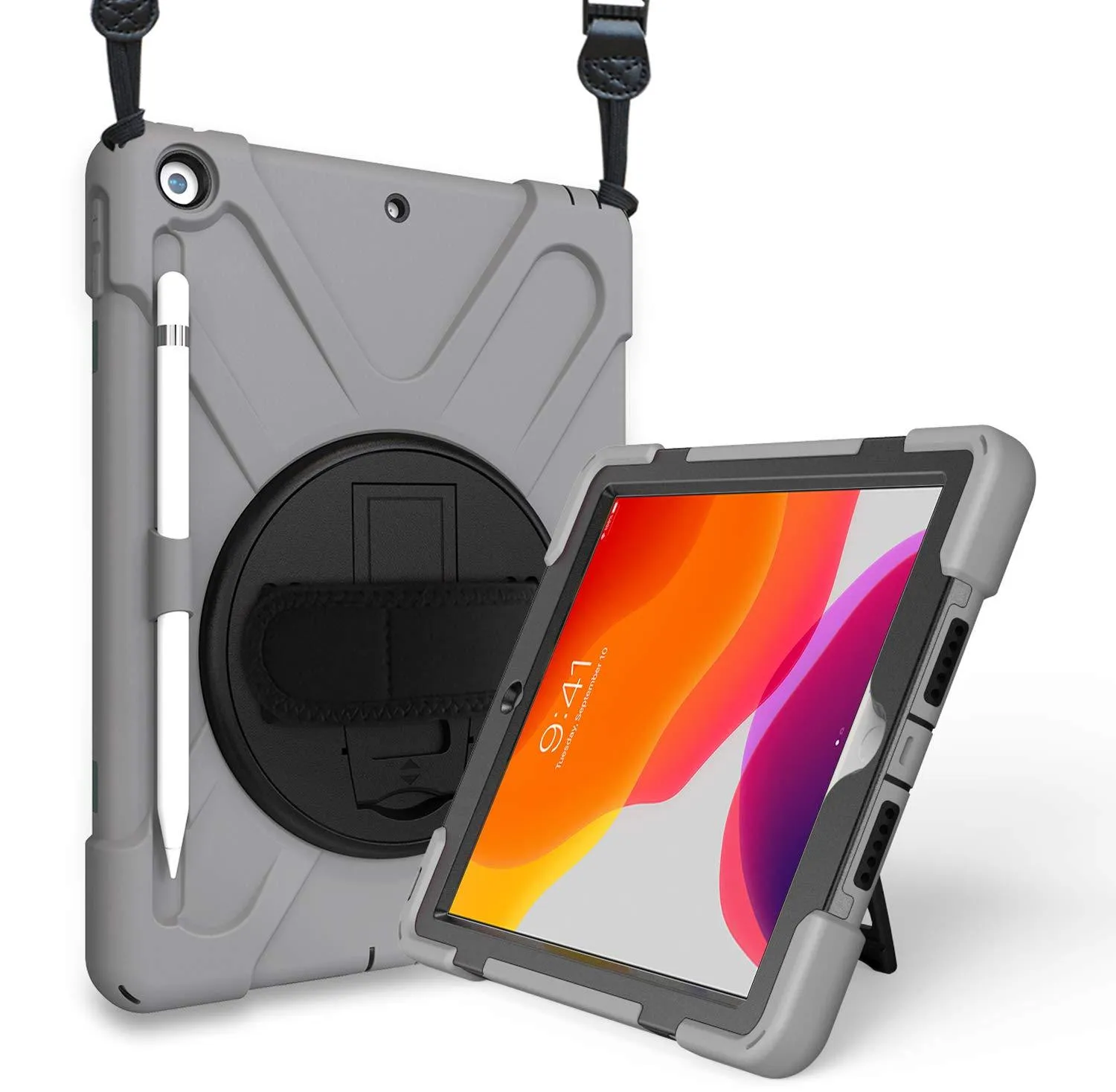 iPad 10.2" 7th/ 8th/9th Gen Heavy Duty Case with Shoulder Strap