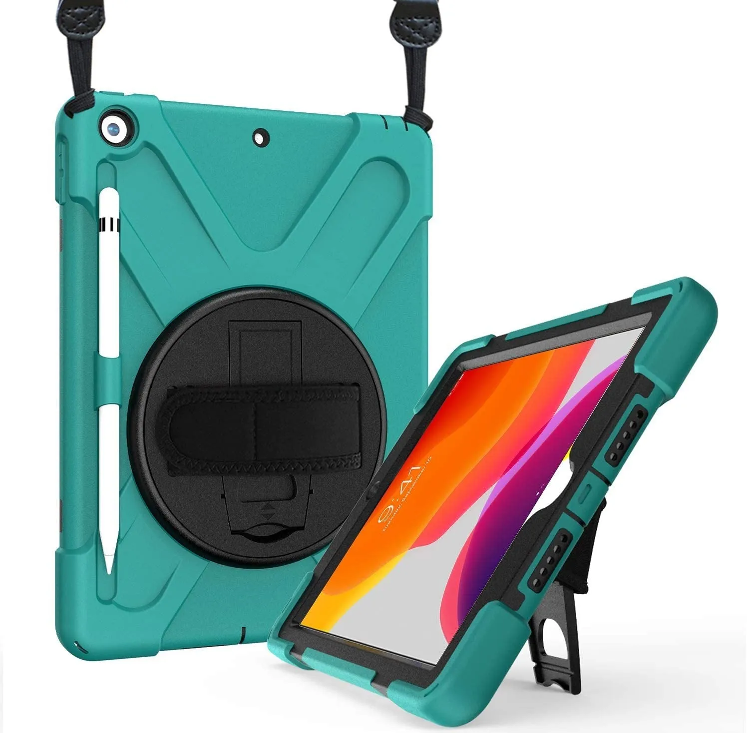 iPad 10.2" 7th/ 8th/9th Gen Heavy Duty Case with Shoulder Strap