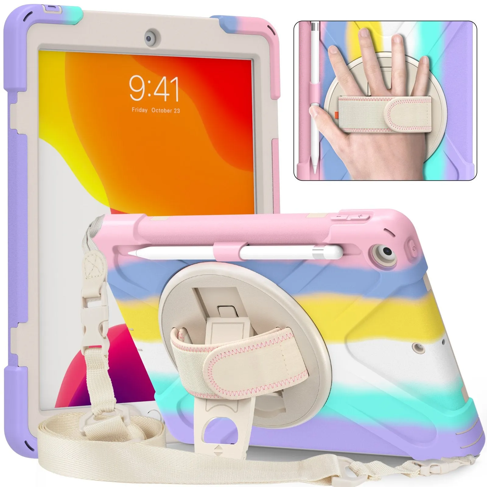 iPad 10.2" 7th/ 8th/9th Gen Heavy Duty Case with Shoulder Strap