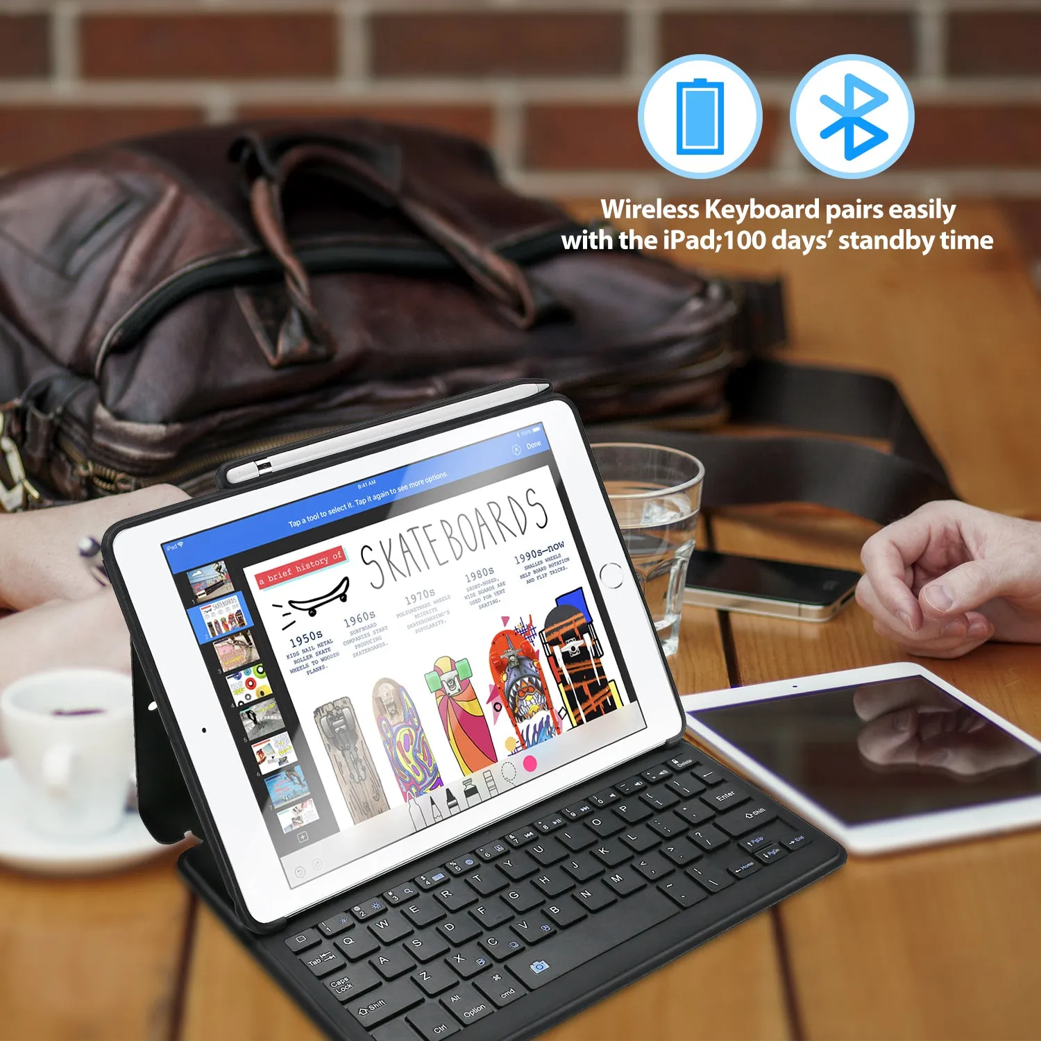 iPad Air 3rd Gen 10.5"/ iPad Pro 10.5" Lightweight Case with Wireless Keyboard | ProCase