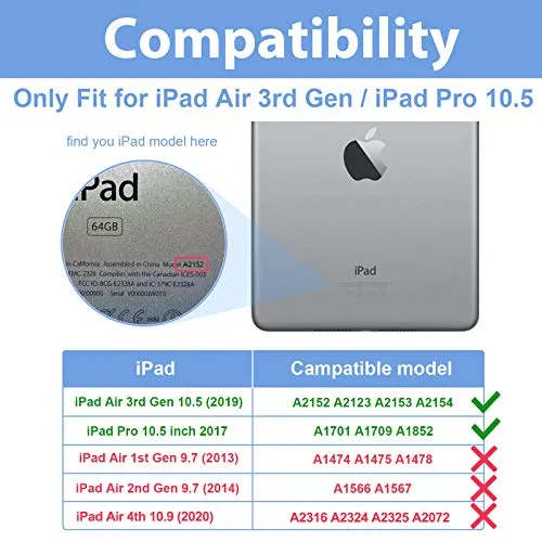 iPad Air 3rd Gen 10.5"/ iPad Pro 10.5" PU Leather Case | ProCase