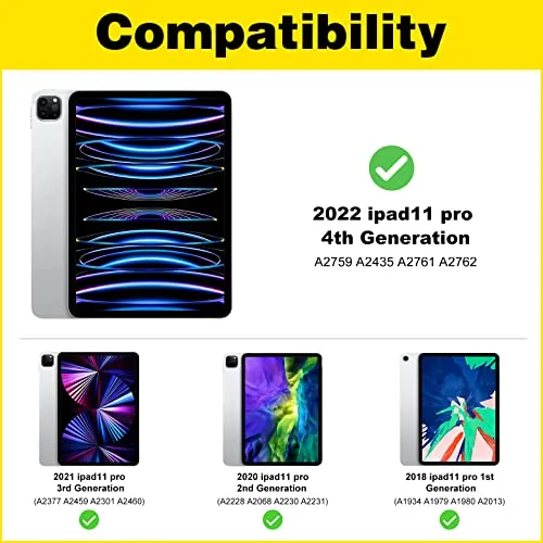 iPad Pro 11" 1st Gen/ 2nd Gen/ 3rd Gen/ 4th Gen Case with Detachable Keyboard | ProCase