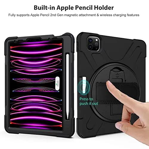 iPad Pro 12.9" 3rd Gen/ 4th Gen/ 5th Gen/ 6th Gen Rugged Heavy Duty Case | ProCase