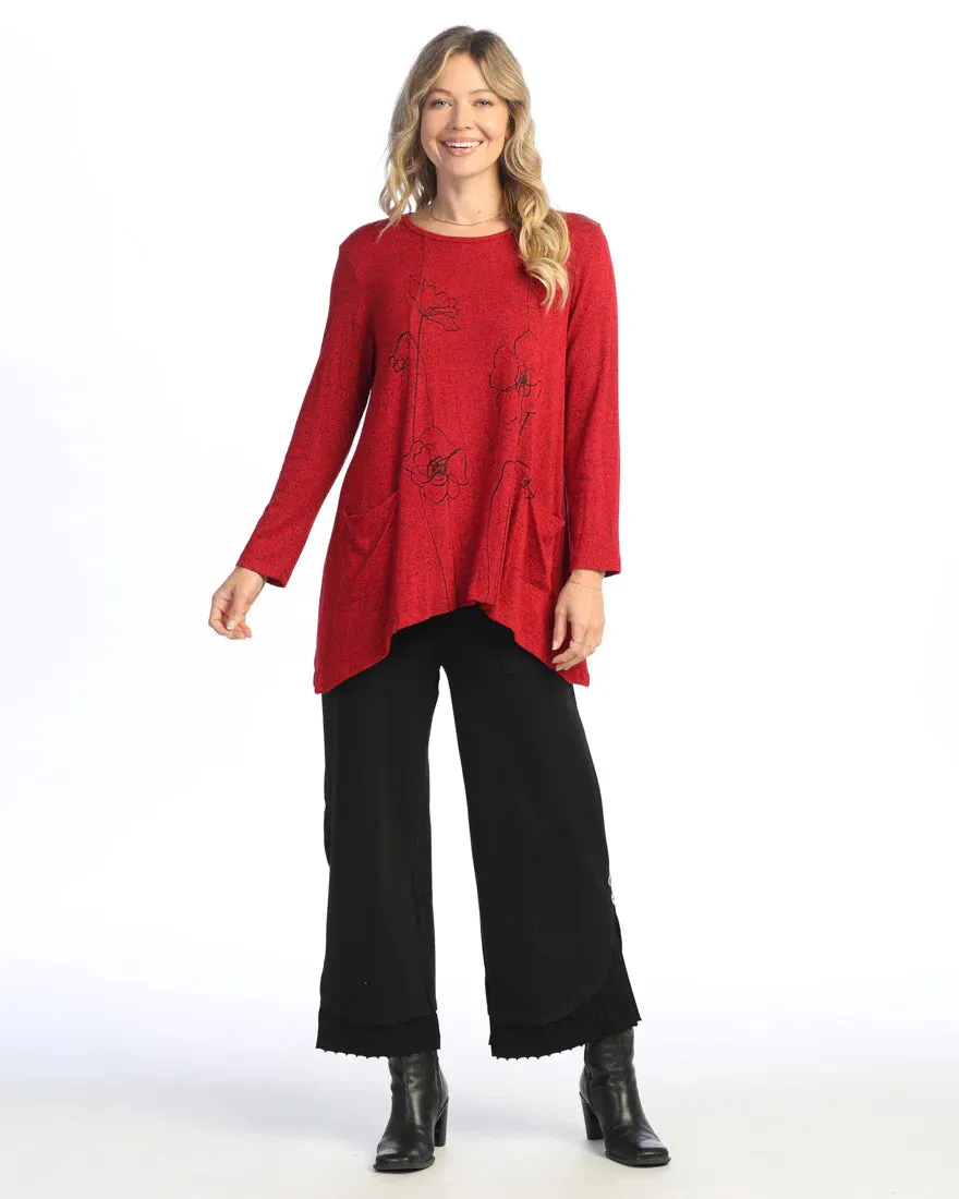 Jess & Jane GB3-2033 Red Sketch Tunic
