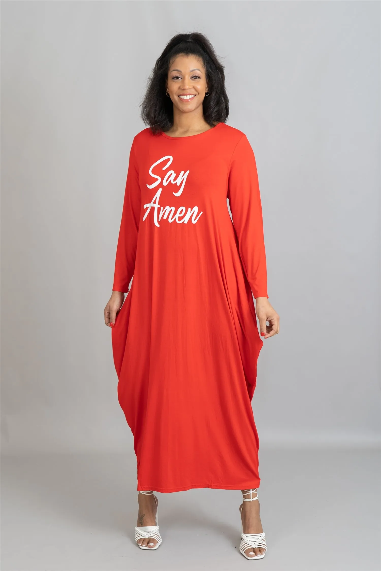 KaraChic CHH22115 Say Amen Knit Maxi Dress