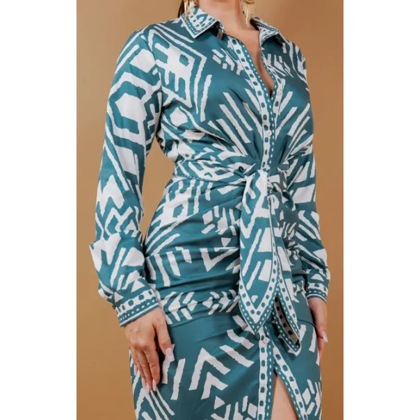 Kelsey Button Down Midi Dress