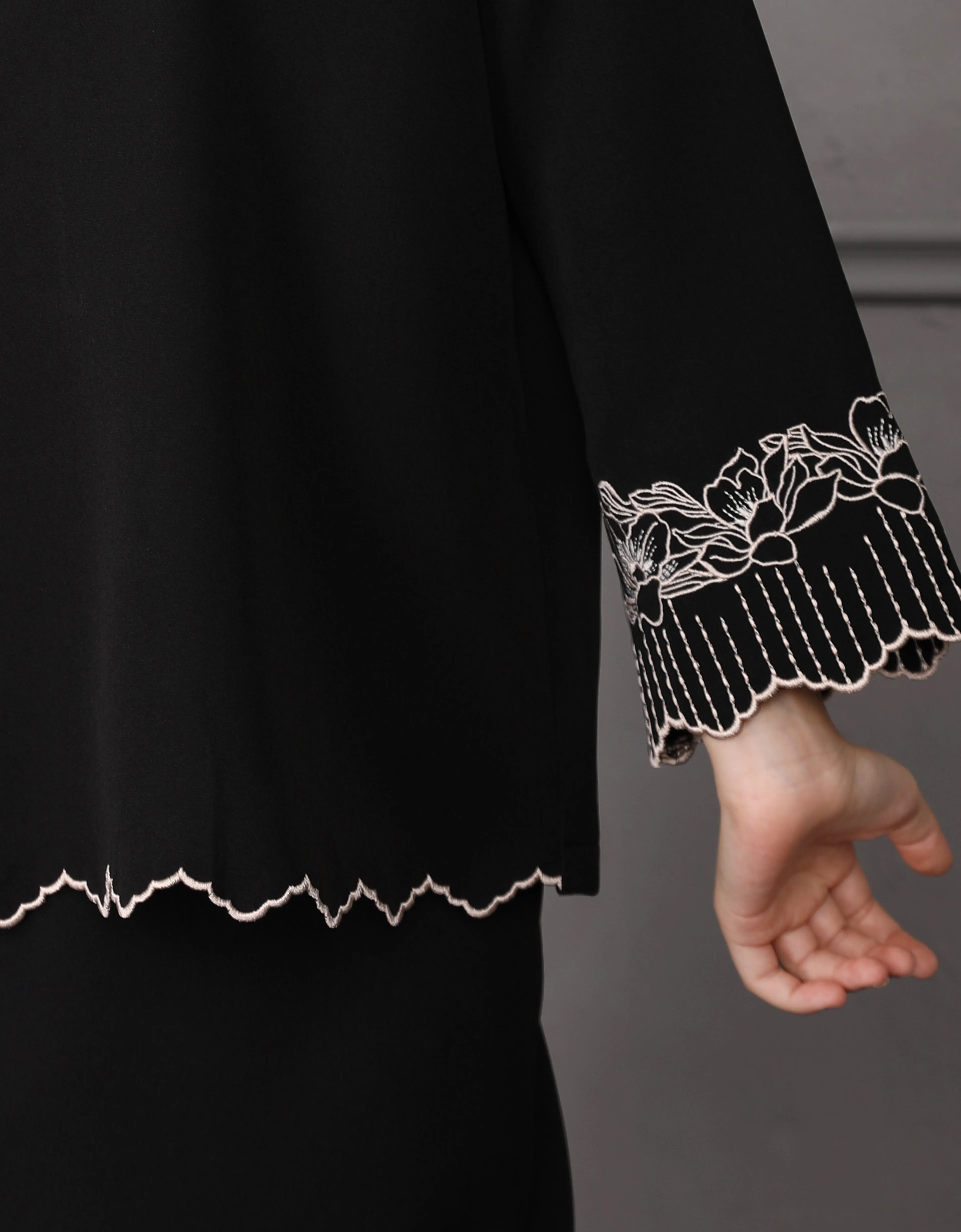 KIDS BAJU KURUNG KEDAH DOVIE (BLACK)
