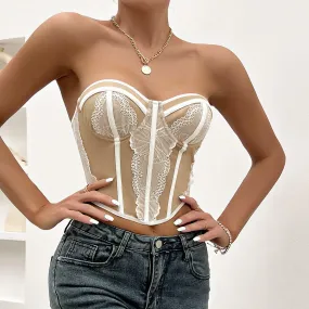 KittenAlarm - Molly Sweetheart Bustier Cropped Top