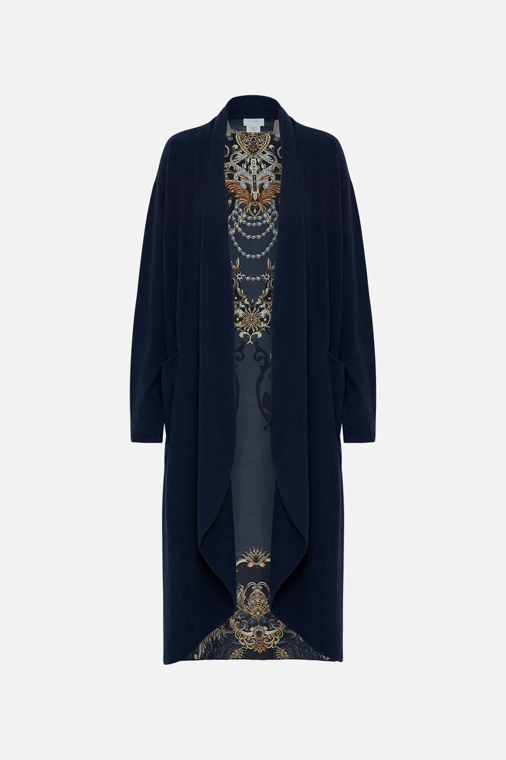 KNITTED CASUAL JACKET WITH SILK BACK MOONLIGHT MELODIES