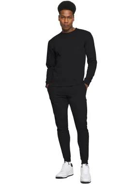 Kruze | Mens Crew Neck Sweatshirt Tracksuit Set