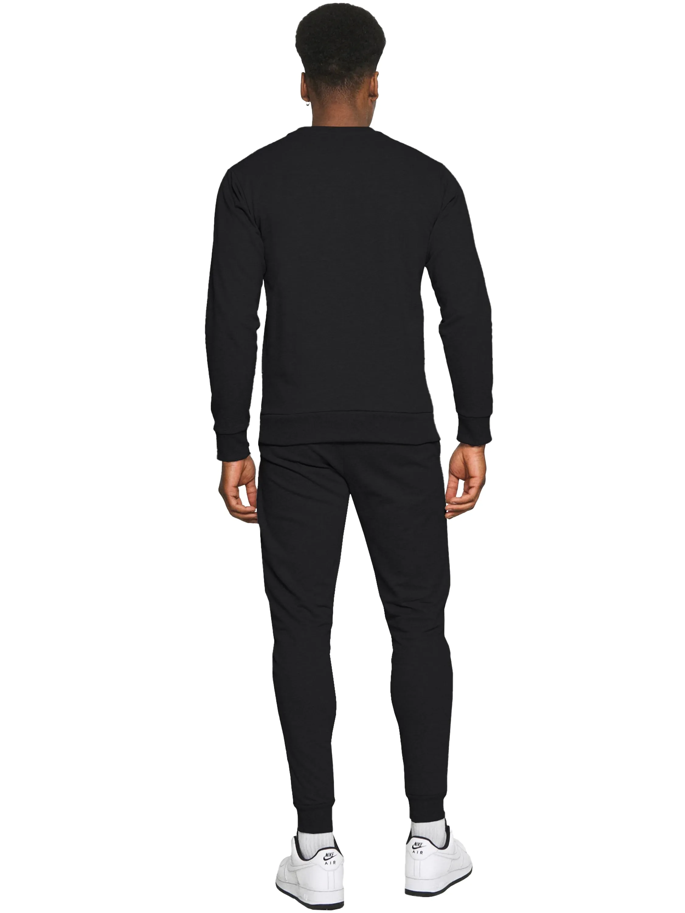 Kruze | Mens Crew Neck Sweatshirt Tracksuit Set
