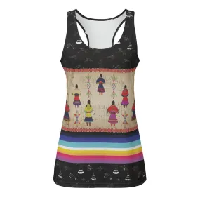 Ledger Round Dance Midnight Eco-friendly Women's Tank Top