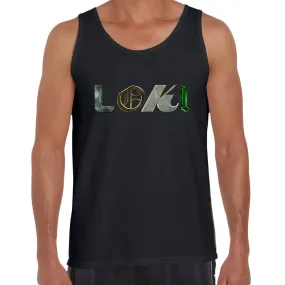 Loki God of Mischief Tom Hiddleston Adults Typographygraphy Unisex Tank Top