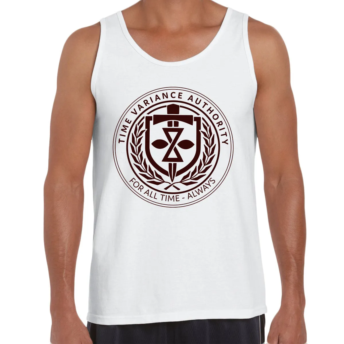 Loki TVA Symbol Time Variance Authority Marvel Adults Novelty Geek Funny Unisex Tank Top