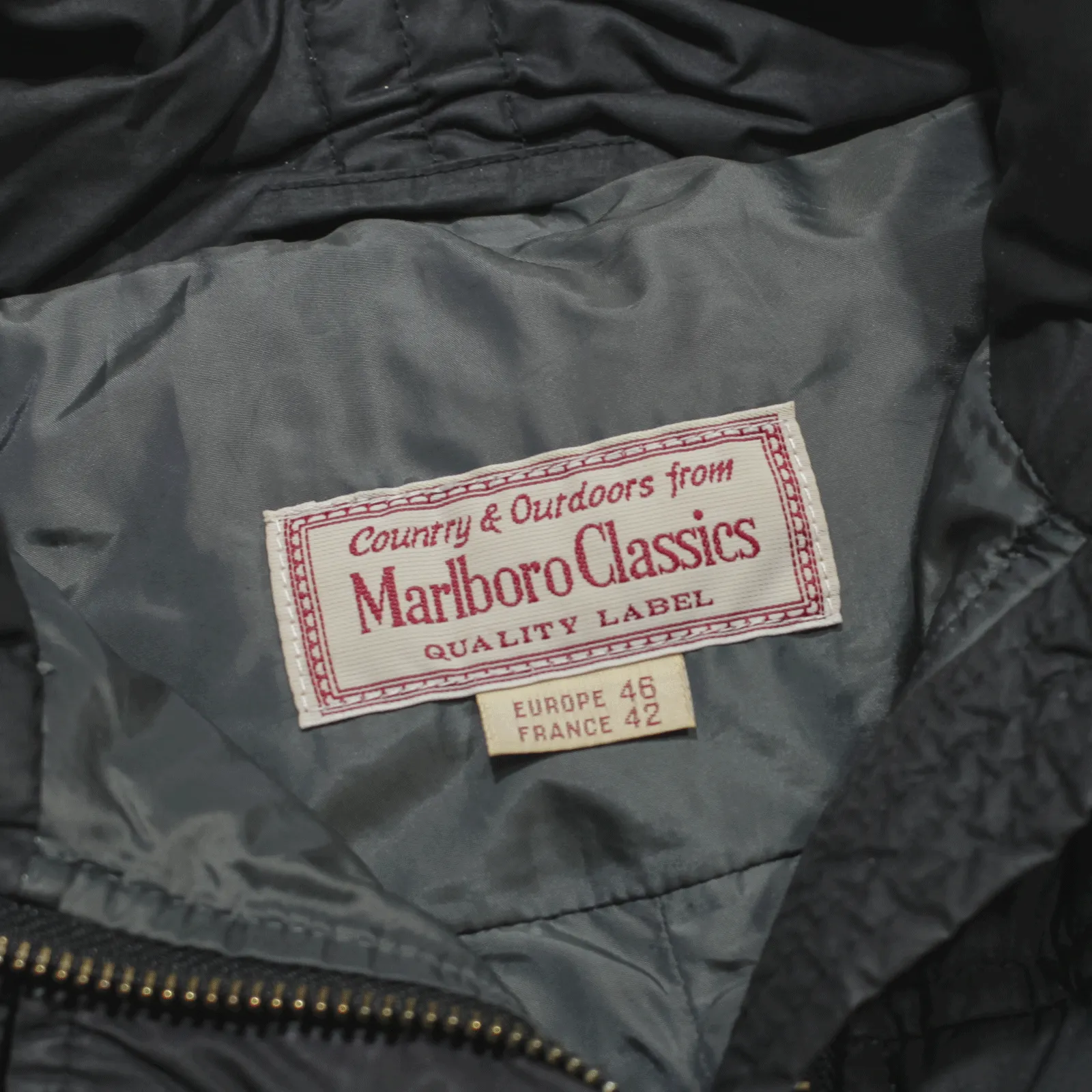 MARLBORO Classics Down Insulated Puffer Gilet Black 90s Womens L