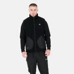 Mason Fleece Gilet Black