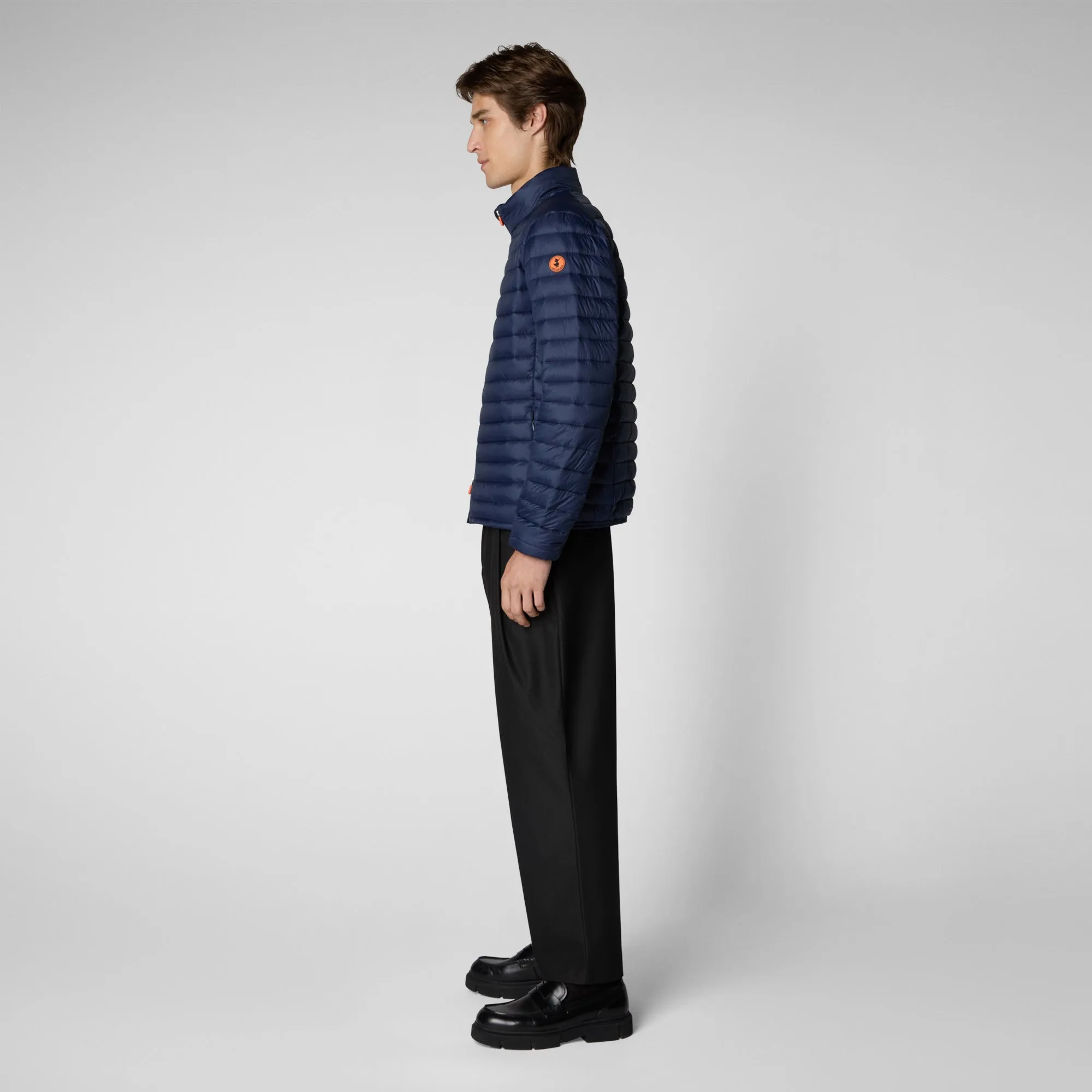 Men's  animal free puffer jacket Alexander in Navy Blue