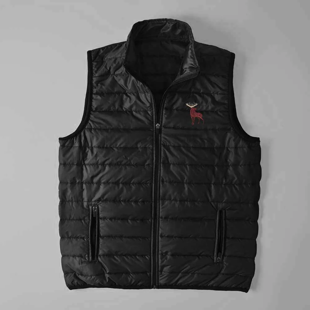 Men's Premium Moose Embroidered Body Warmer Puffer Gilet