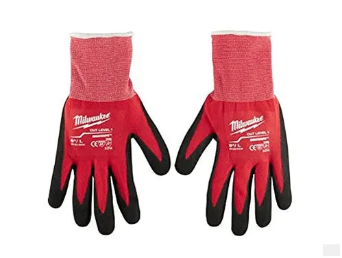 MILWAUKEE Cut 1 Nitrile Glove - 6 PK - Large 48-22-8902P