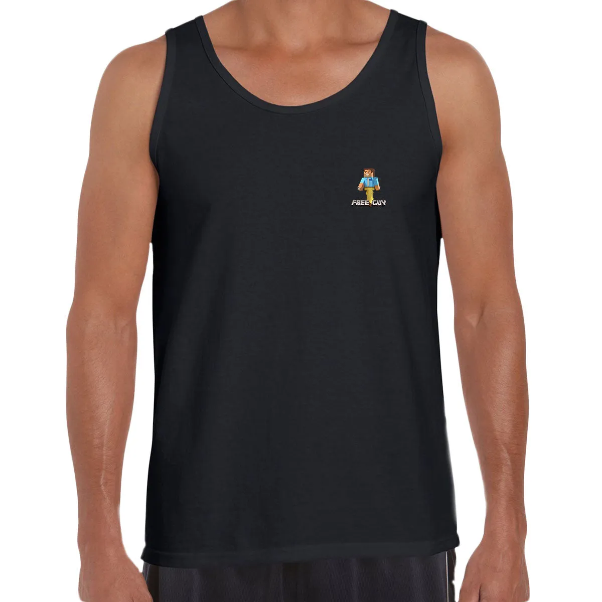 Minecraft Free Guy Movie Pocket Size Typographygraphy Unisex Tank Top