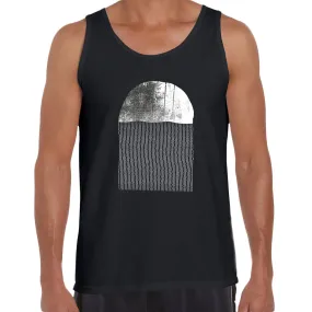 Minimal Jellyfish Print Tee Sea Creature Round Funny Abstract Unisex Tank Top
