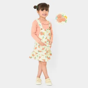 Misty Blooming Corduroy Set Peach